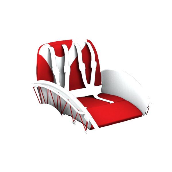 YippieYo seat cover red/white