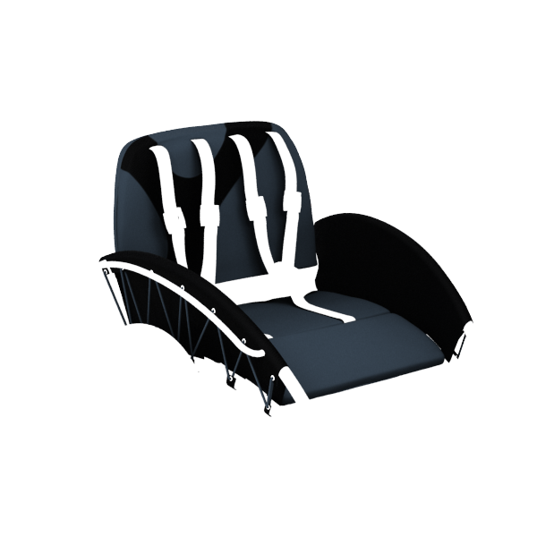 YippieYo seat cover anthracite/black